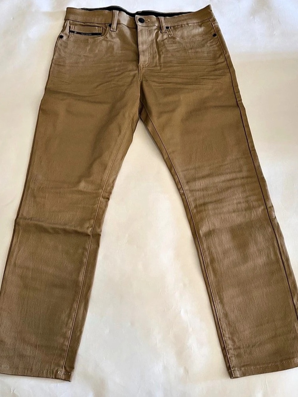 Fried Denim Straight Leg Jeans in Brown Waist 34